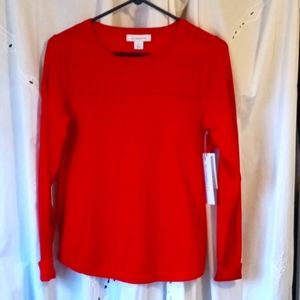 NWT red sweater blouse